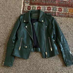 Blank NYC Green Faux Leather Jacket